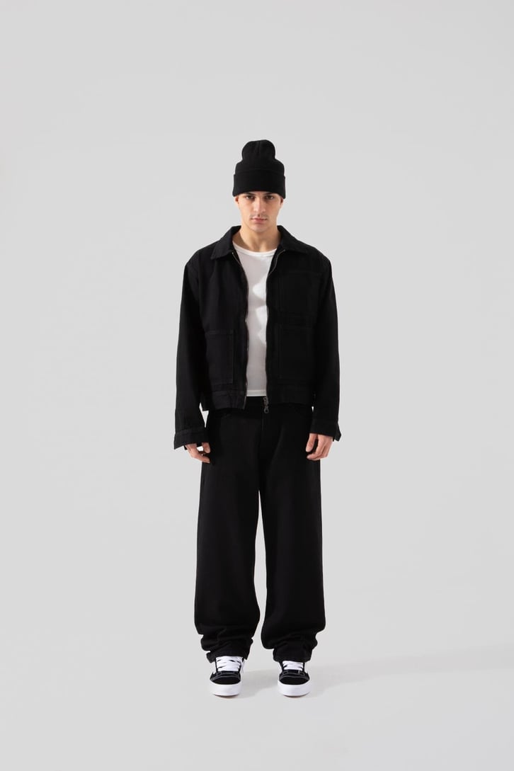 Basic Siyah Baggy Pantolon