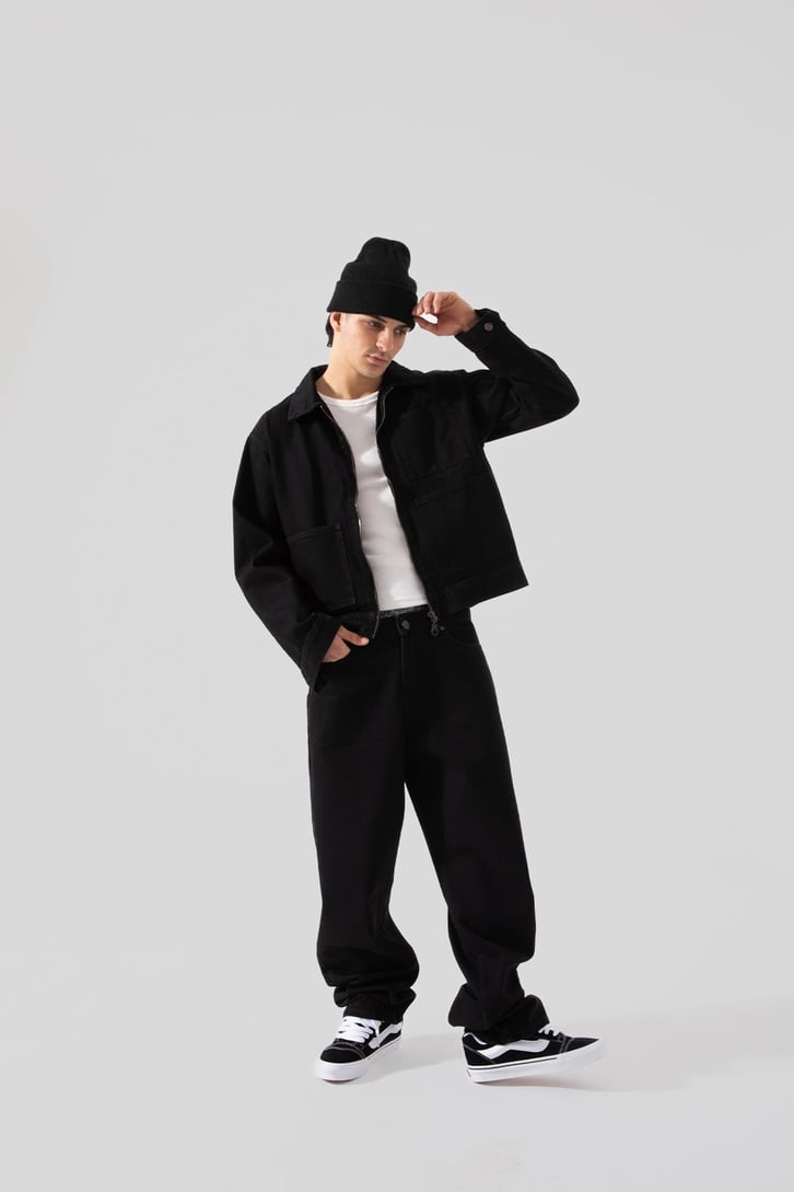 Basic Siyah Baggy Pantolon