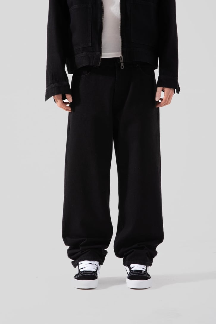 Basic Siyah Baggy Pantolon