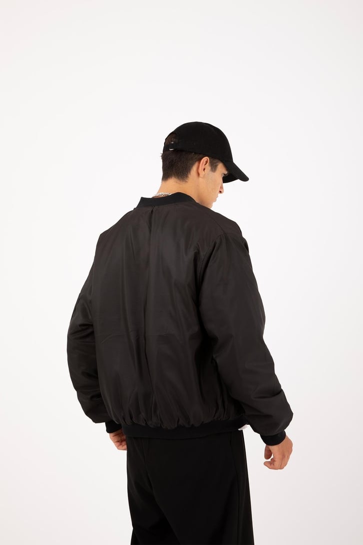 Basic Siyah Bomber Ceket