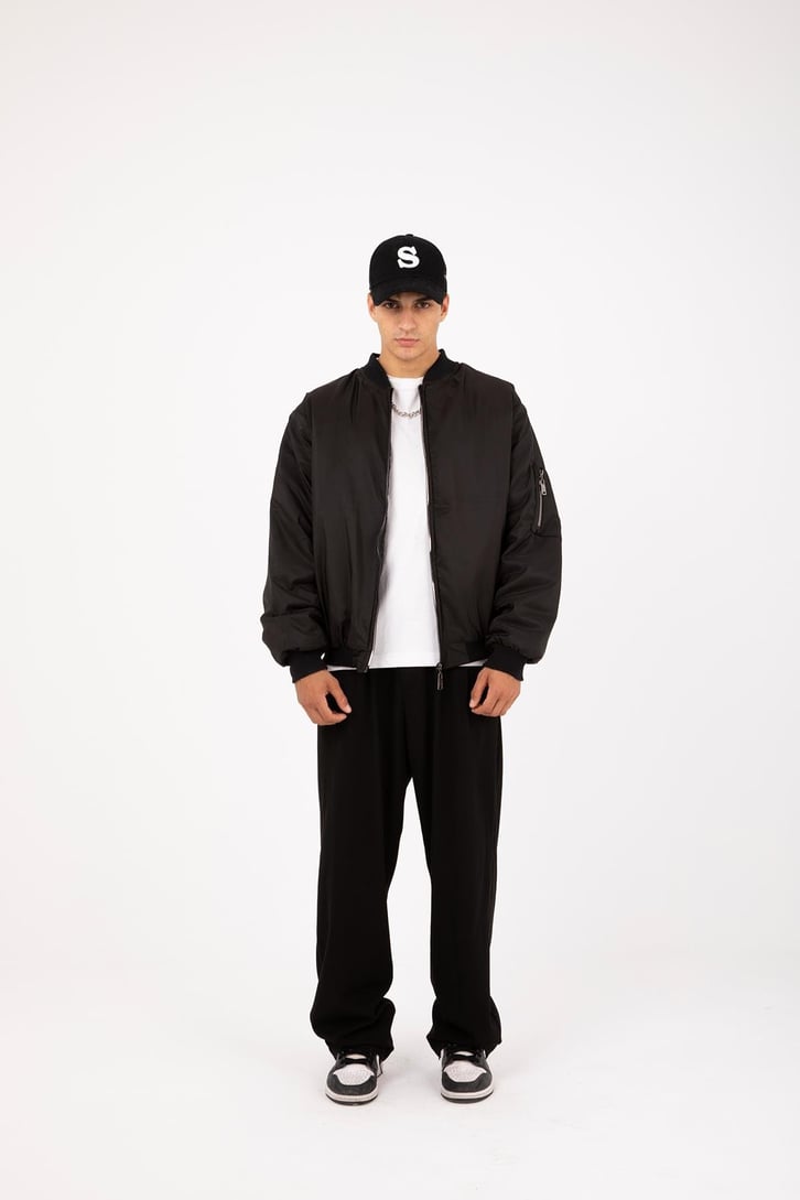 Basic Siyah Bomber Ceket