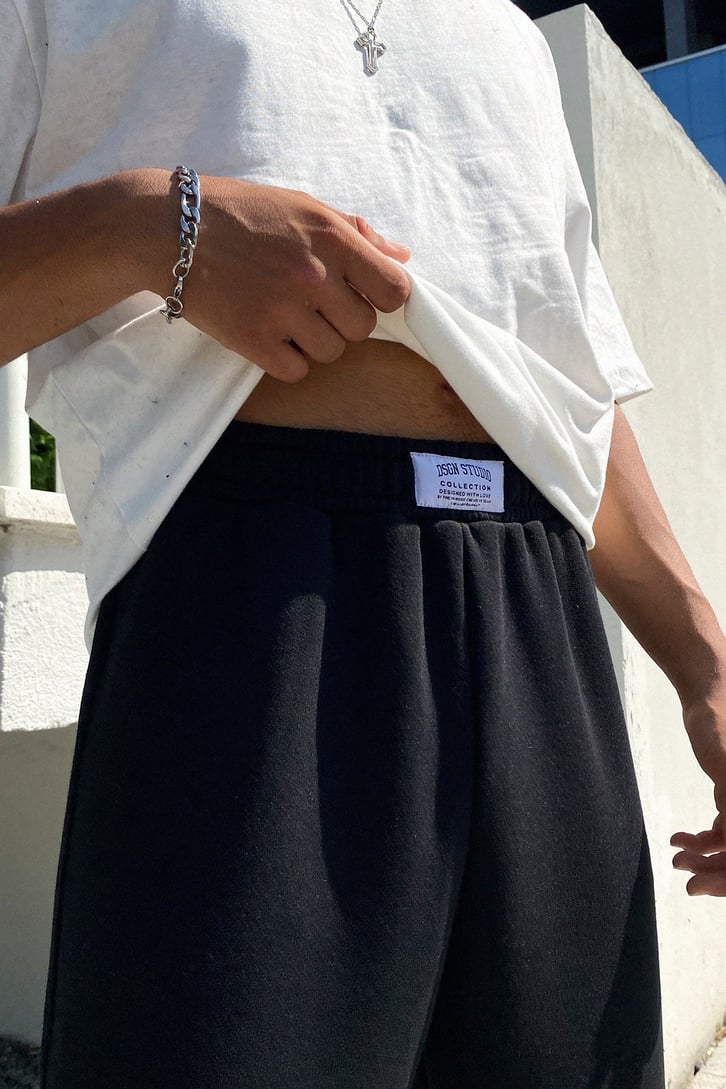 Basic Siyah Jogger Fit Eşofman Altı