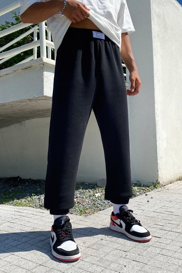 Basic Siyah Jogger Fit Eşofman Altı