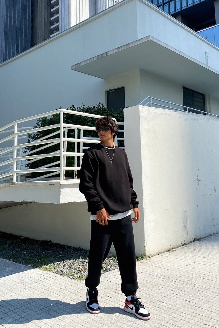 Basic Siyah Jogger Fit Eşofman Altı