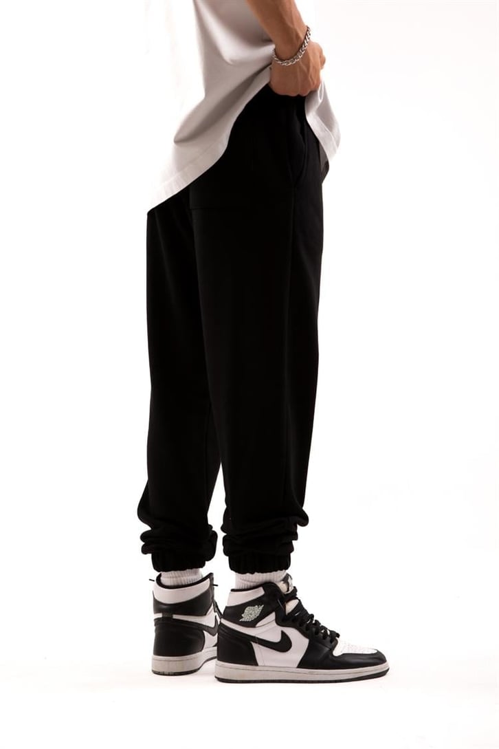 Basic Siyah Jogger Fit Eşofman Altı