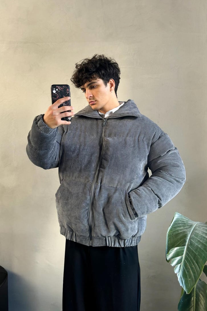 Basic Siyah Kadife Mont
