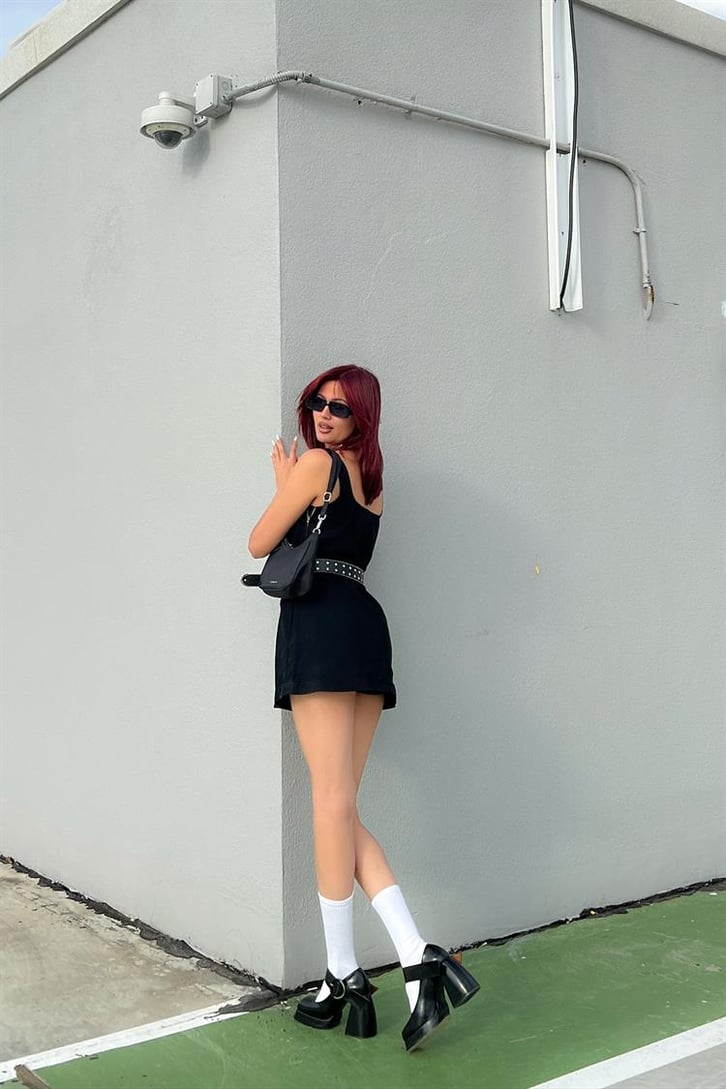 Basic Siyah Mini Elbise