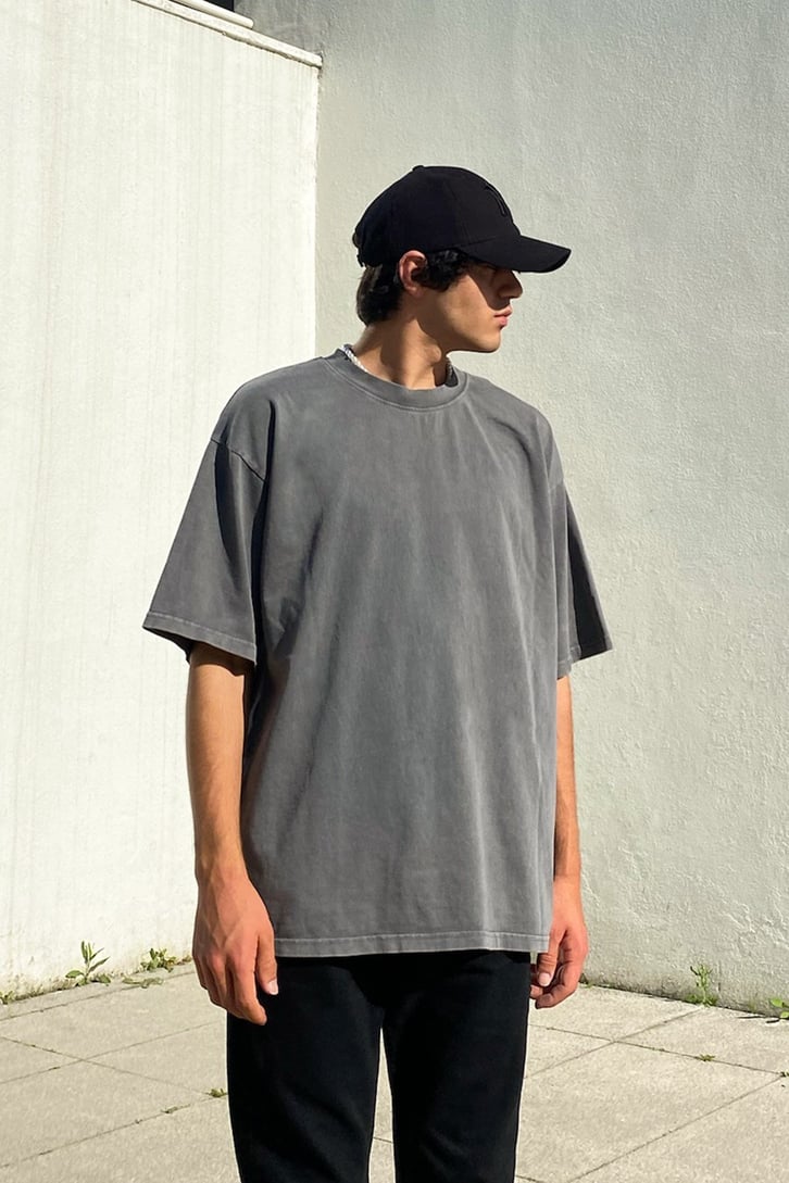 Basic Siyah Oversize Tshirt