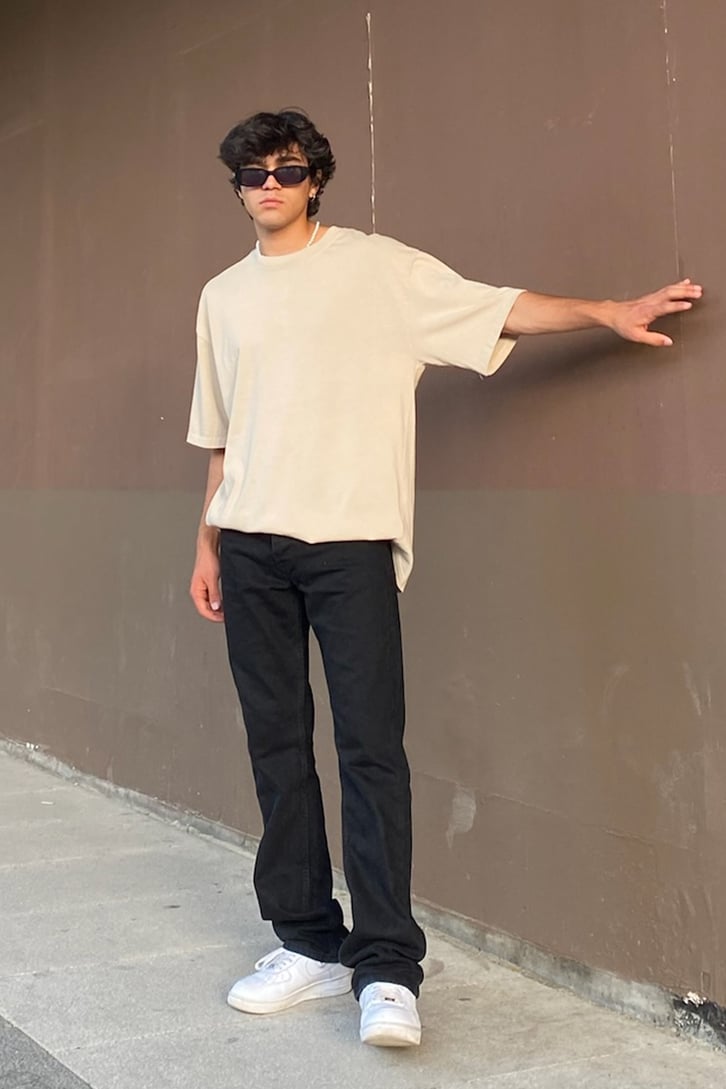 Basic Siyah Oversize Tshirt