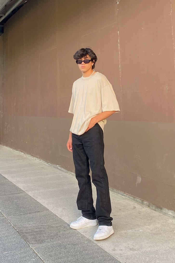 Basic Siyah Oversize Tshirt