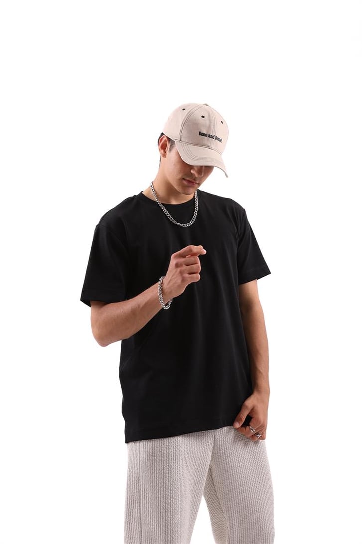 Basic Siyah Regular Fit Tişört