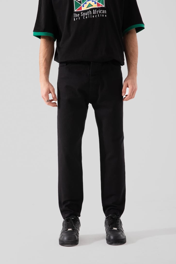 Basic Siyah Regular Jean