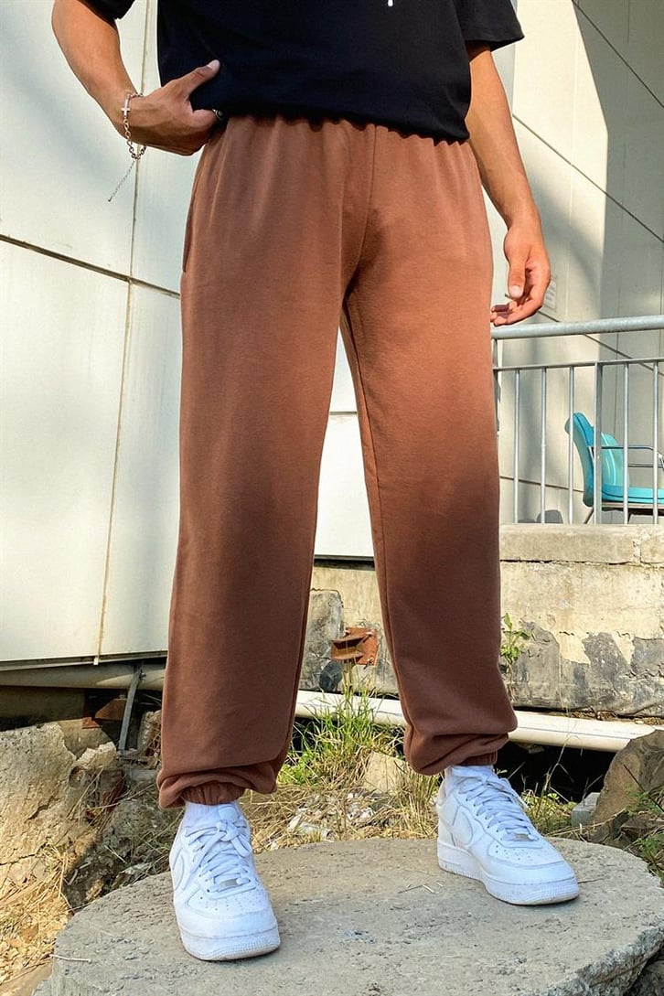 Basic Taba Renk Jogger Fit Eşofman Altı