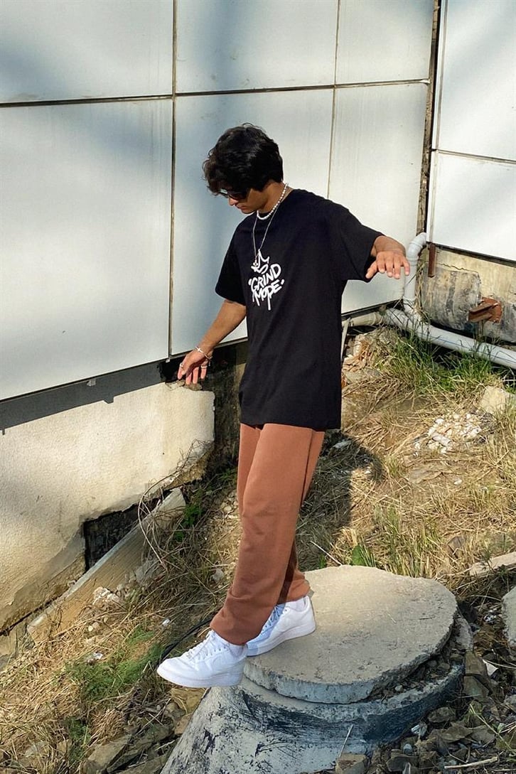 Basic Taba Renk Jogger Fit Eşofman Altı
