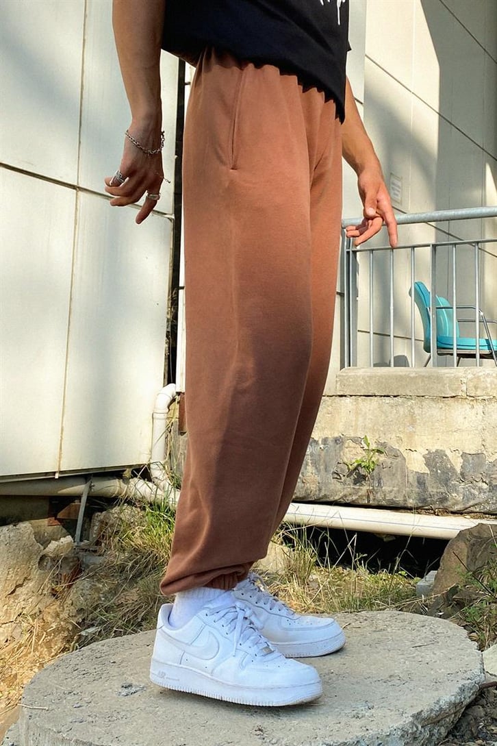 Basic Taba Renk Jogger Fit Eşofman Altı