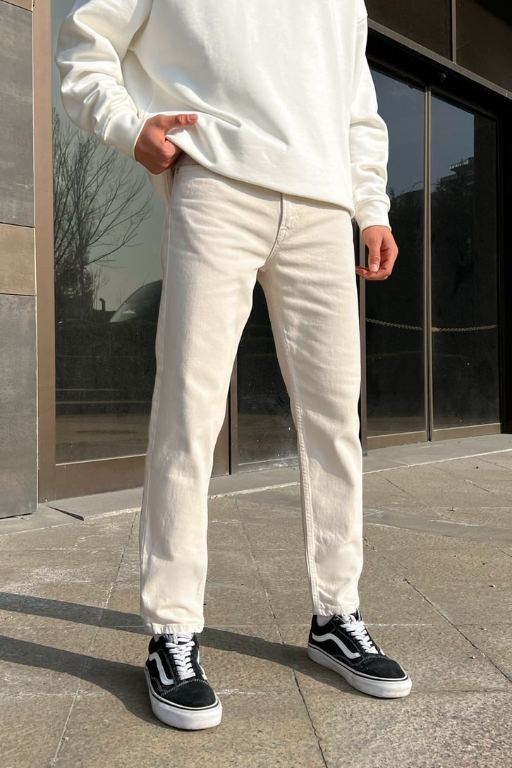 Basic Taş Rengi Regular Fit Jean