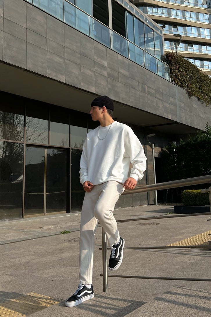 Basic Taş Rengi Regular Fit Jean