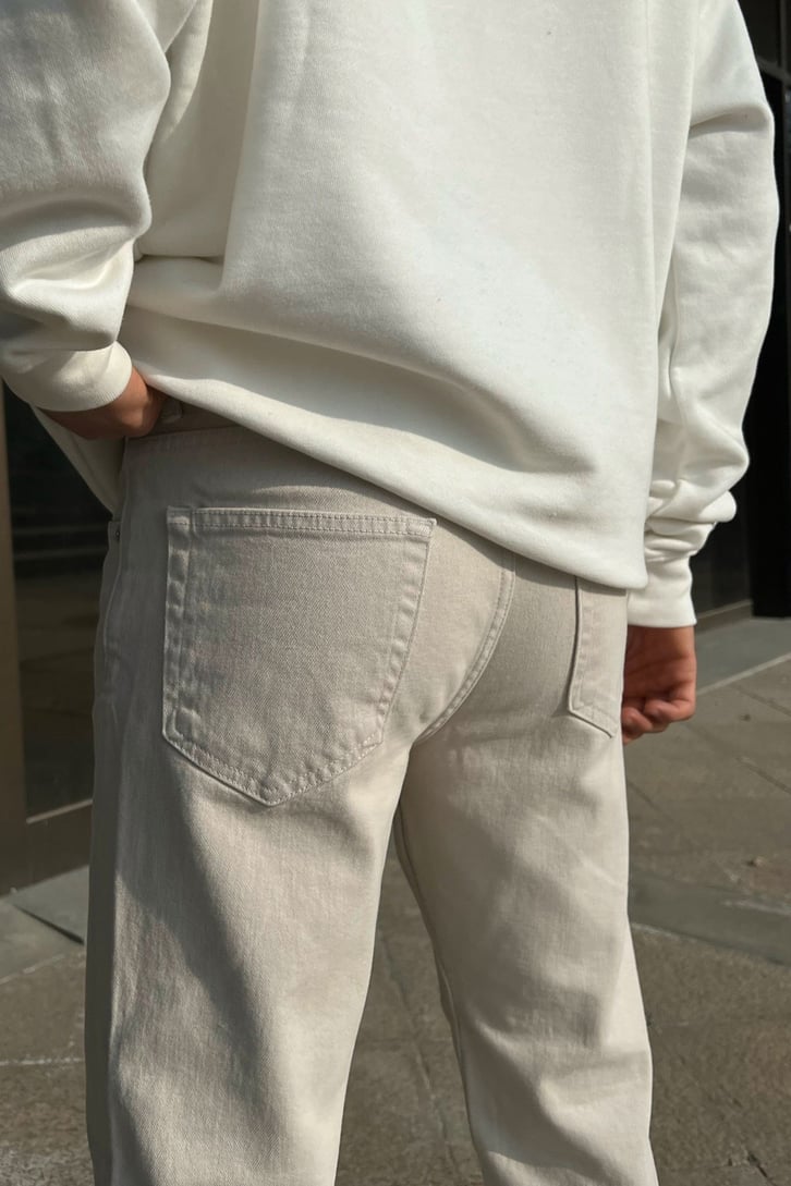 Basic Taş Rengi Regular Fit Jean