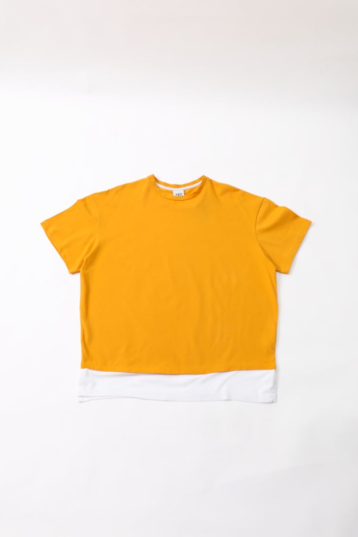 Basic Turuncu Oversize Tshirt