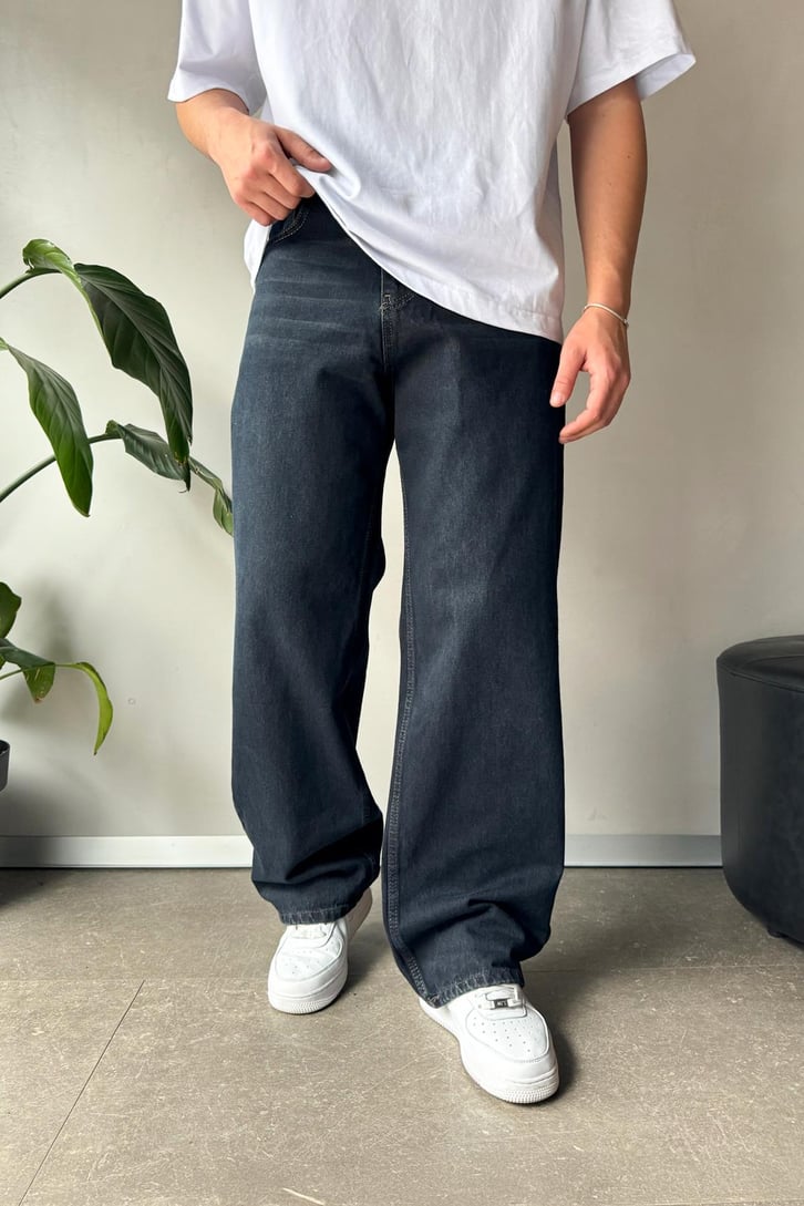 Basic Vintage Green Baggy Jean