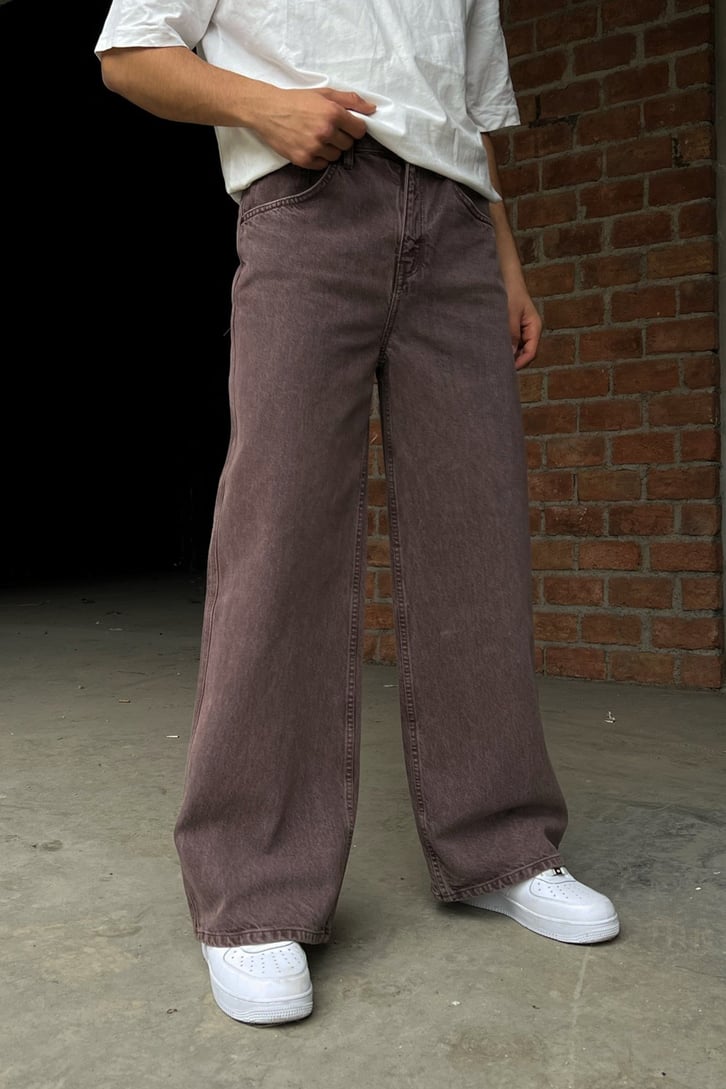 Basic Wide Leg Baggy Jean