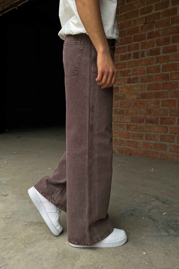 Basic Wide Leg Baggy Jean