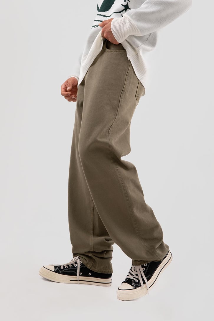 Basic Yeşil Baggy Pantolon