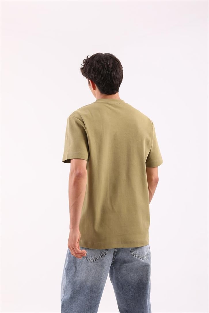 Basic Yeşil Regular Fit Tişört