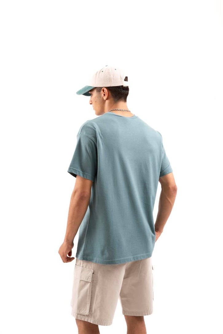 Basic Yeşil Regular Fit Tişört