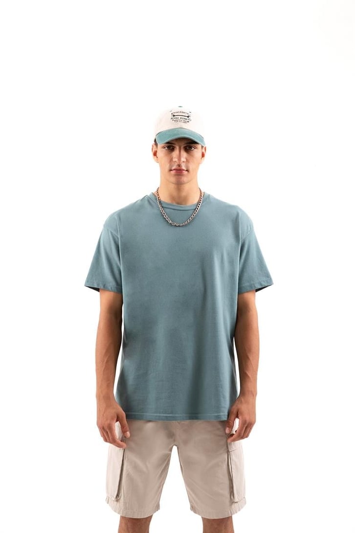 Basic Yeşil Regular Fit Tişört