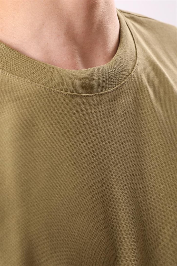 Basic Yeşil Regular Fit Tişört