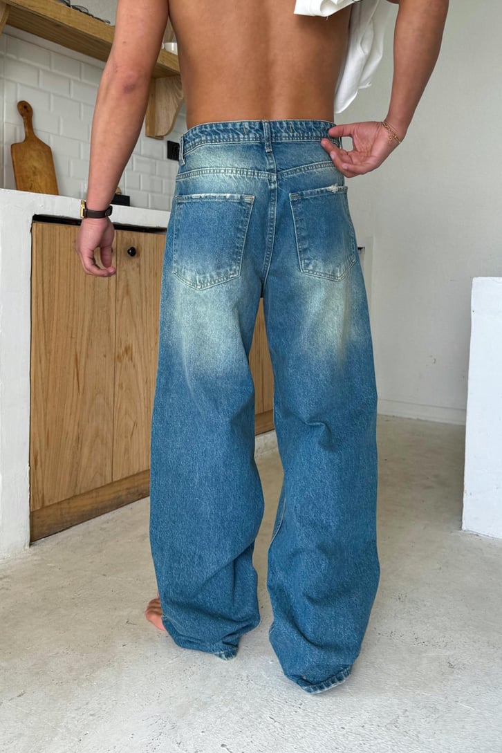 Basic Yıkamalı Regular Jean