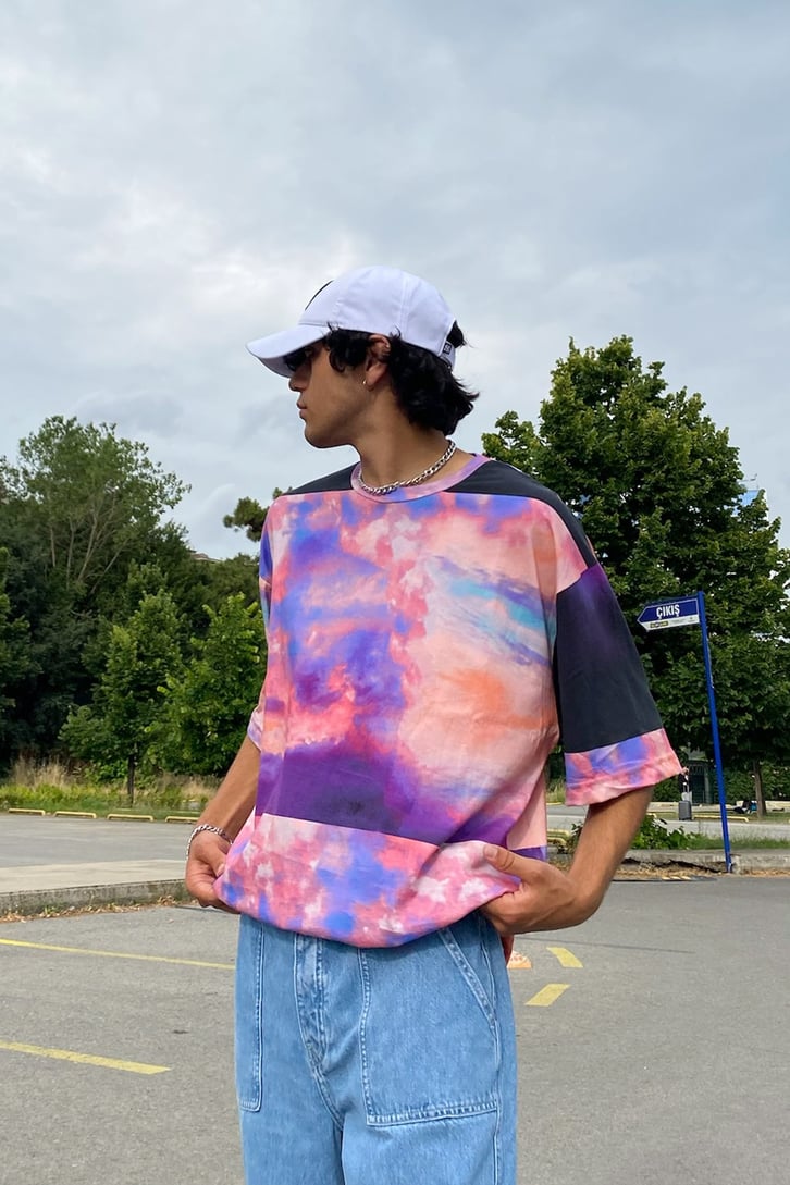 Batik Colorful Oversize Tshirt