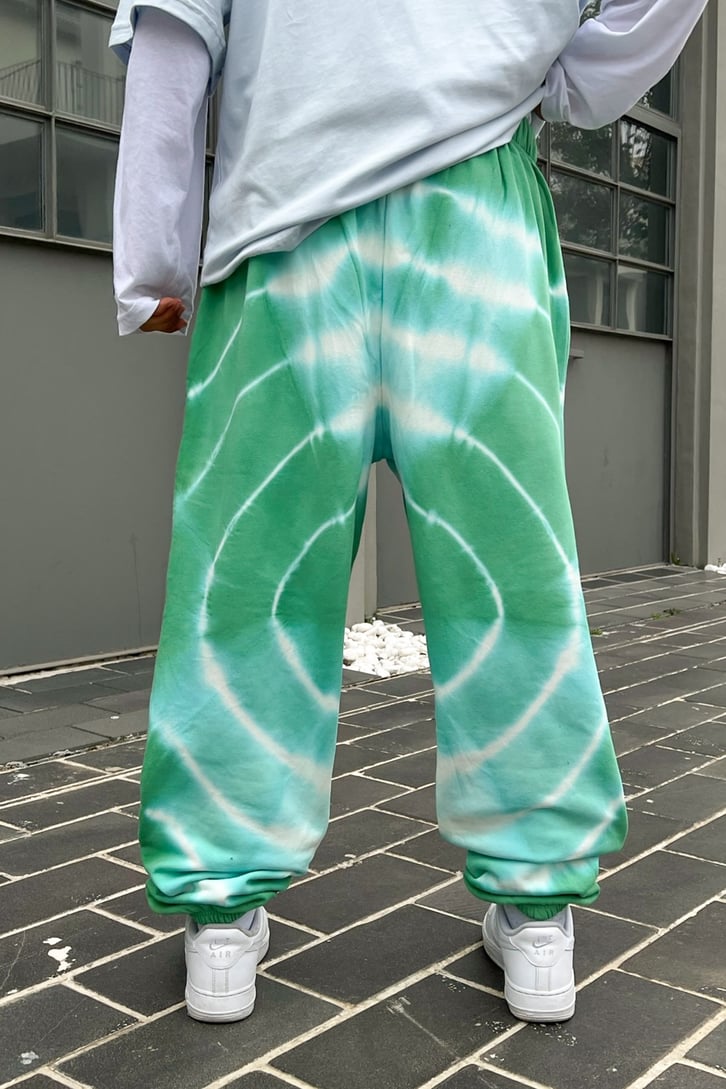 Batik Desen Baskılı Yeşil Jogger Fit Eşofman Altı