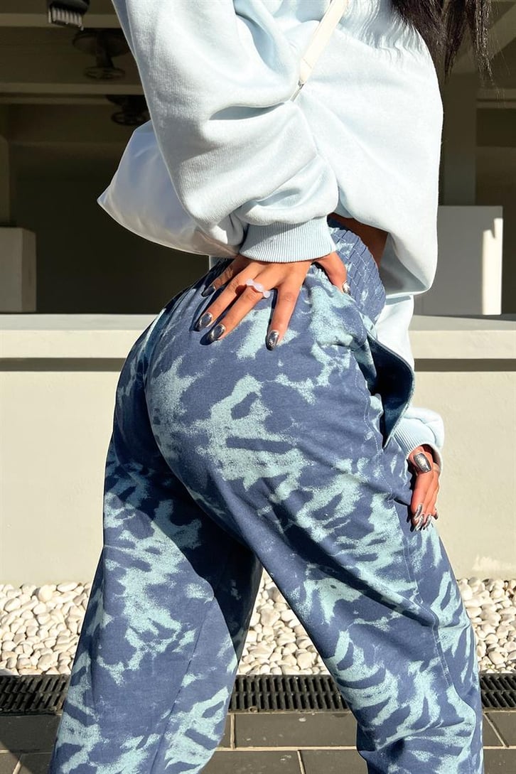 Batik Desen Lacivert Eşofman Altı