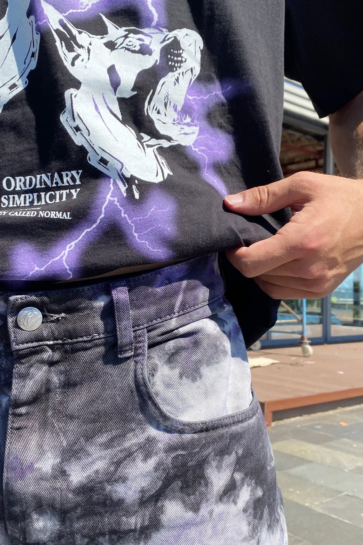Batik Desen Mor Baggy Jean