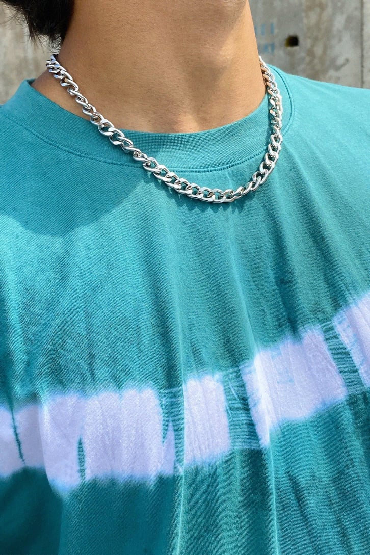 Batik Desen Petrol Yeşili Oversize Tshirt