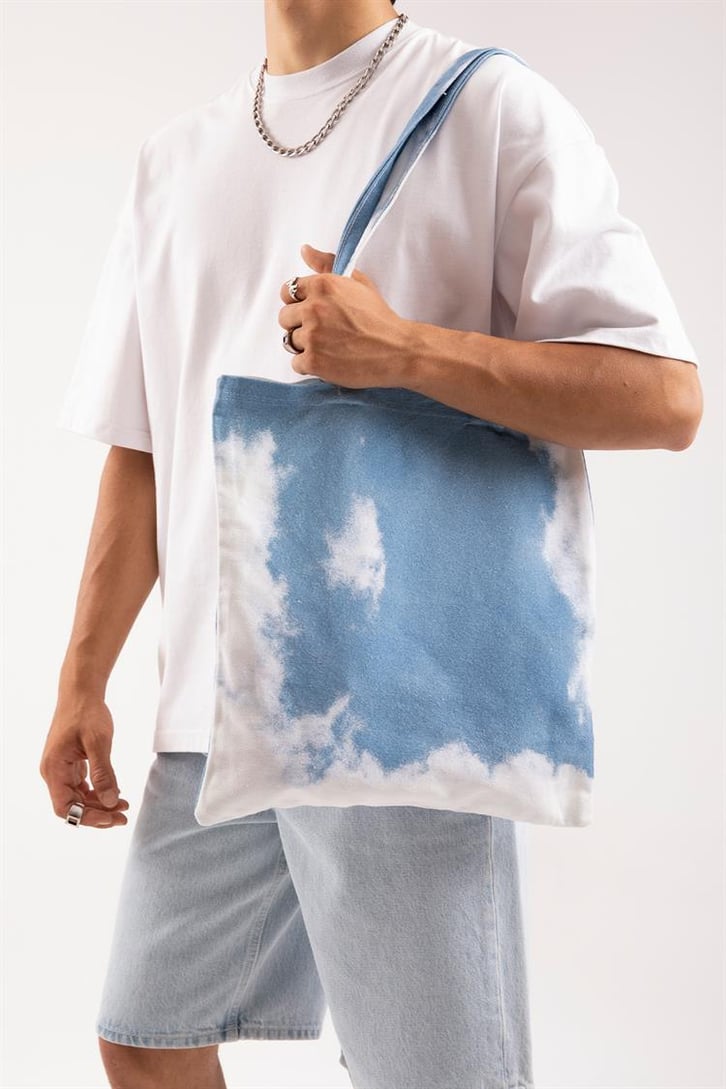 Batik Desenli Bez Çanta