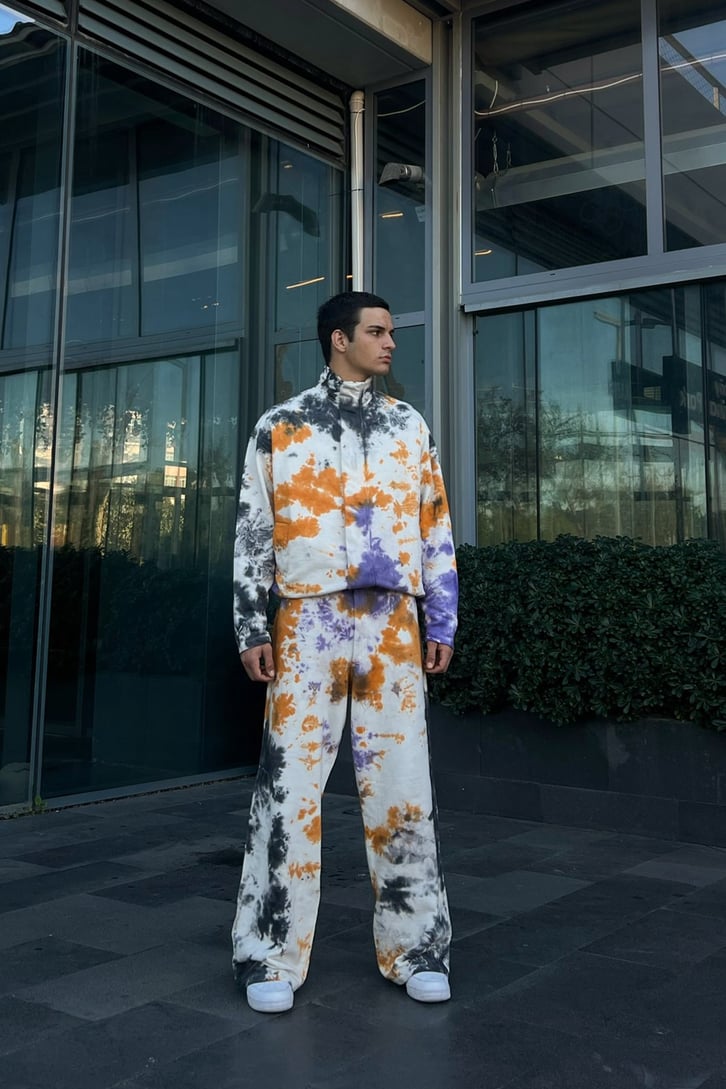 Batik Desenli Zipper Eşofman Takìmì