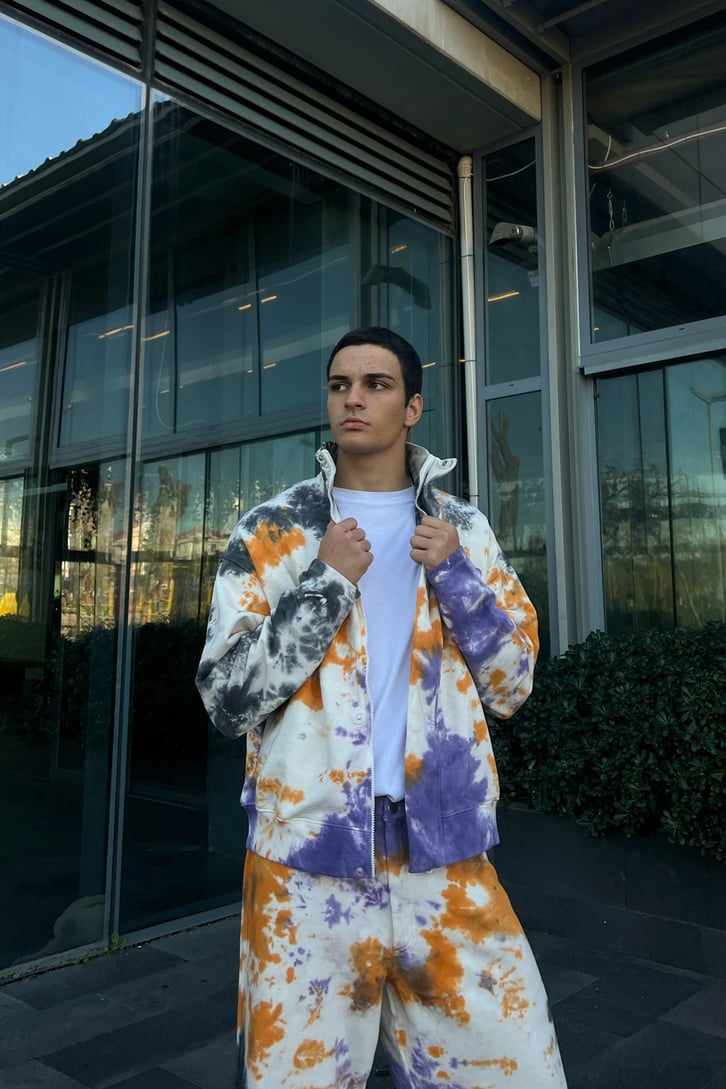Batik Desenli Zipper Eşofman Takìmì