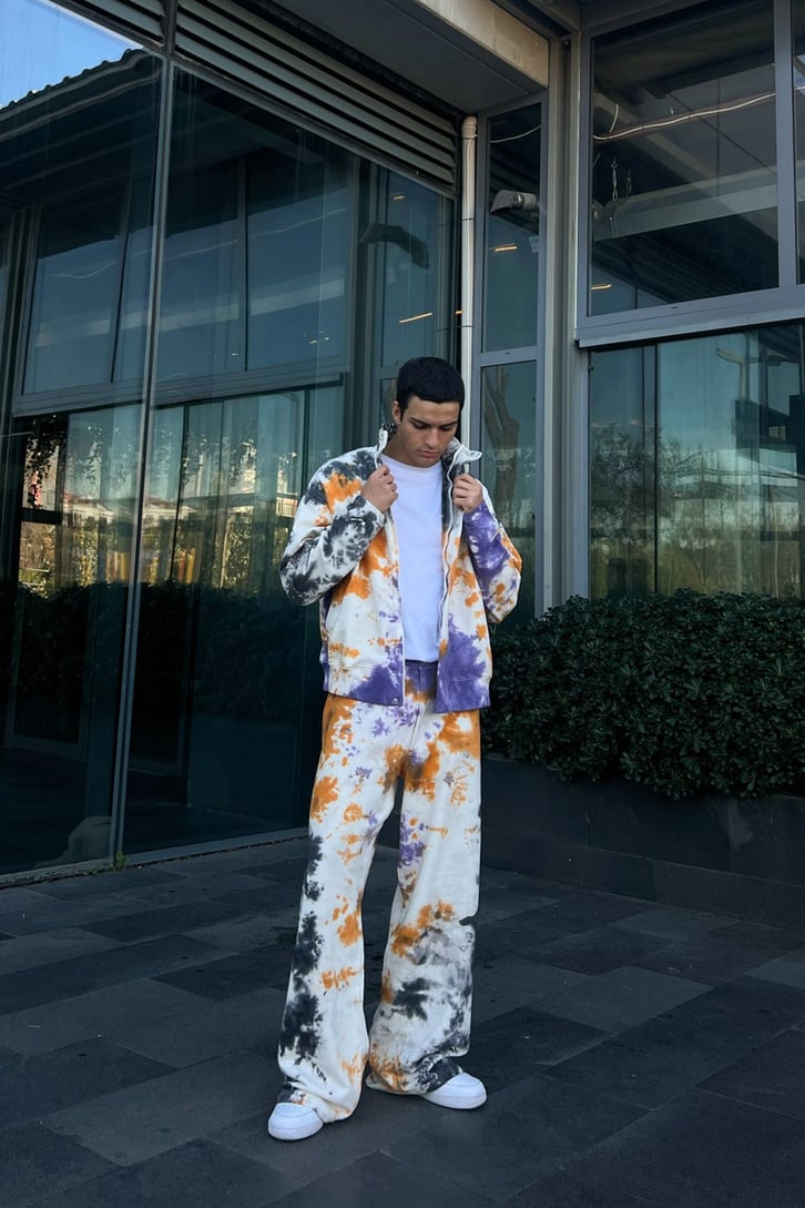 Batik Desenli Zipper Eşofman Takìmì