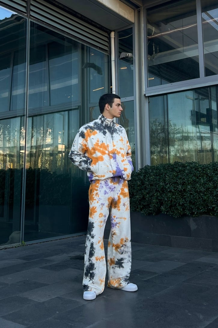 Batik Desenli Zipper Eşofman Takìmì