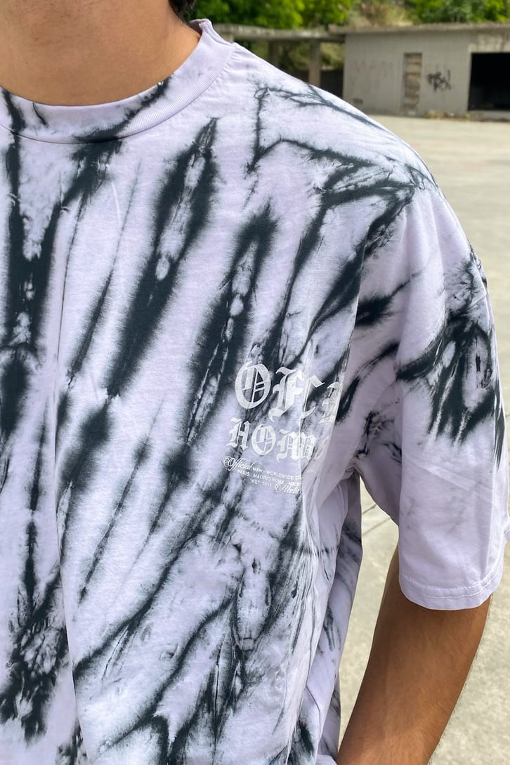 Batik Yıkama Ofcl Lila Oversize Tshirt