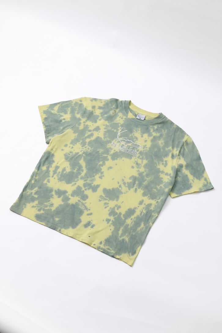 Batik Yıkamalı Sarı Oversize Tshirt