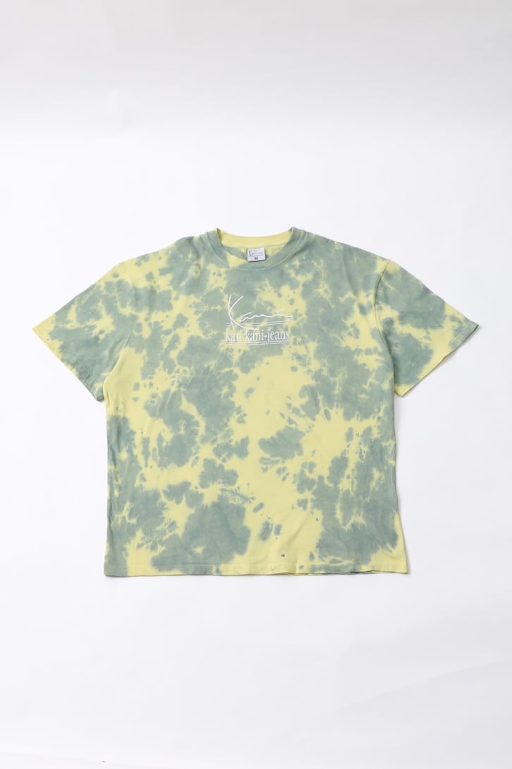 Batik Yıkamalı Sarı Oversize Tshirt