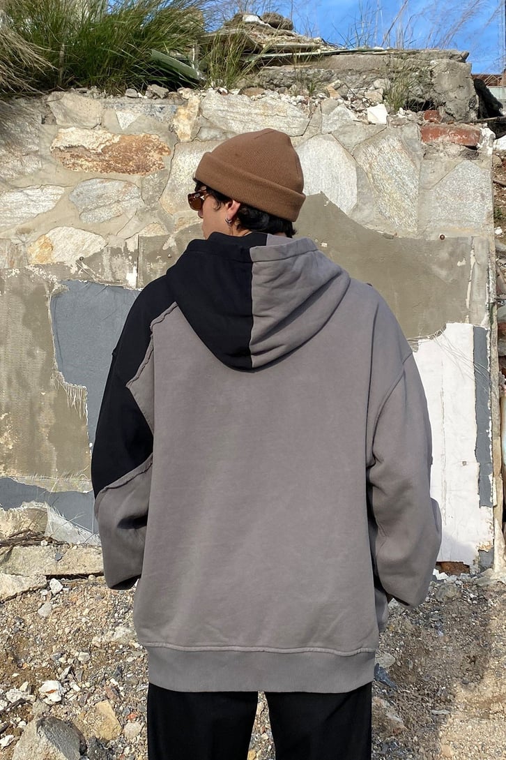 Be Human Distressed Oversize Premium Hoodie