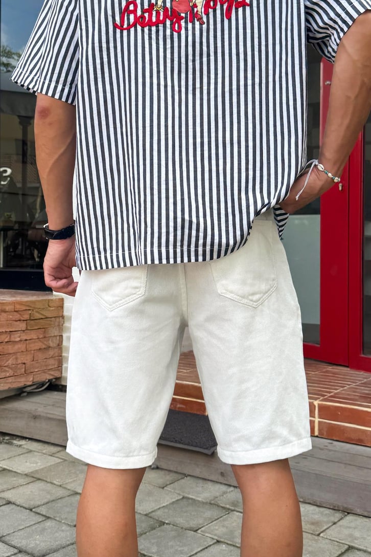 Bel Bağcıklı Gabardin Şort