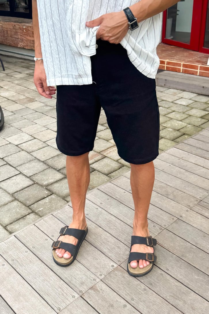 Bel Bağcıklı Gabardin Şort