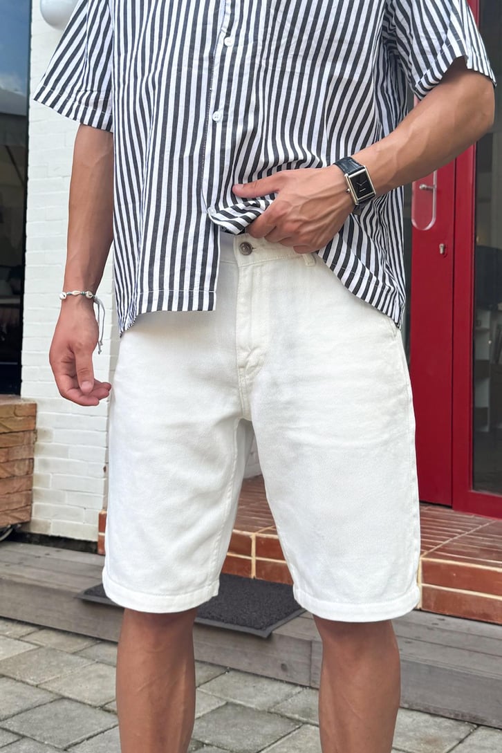 Bel Bağcıklı Gabardin Şort