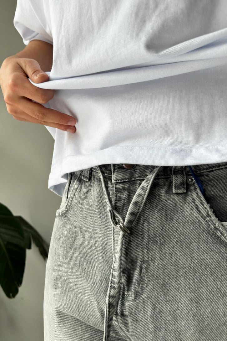 Bel Kemerli Baggy Jean